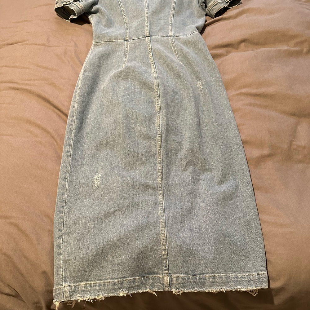 Retrofete Blue Denim Midi Dress - Picture 8 of 11